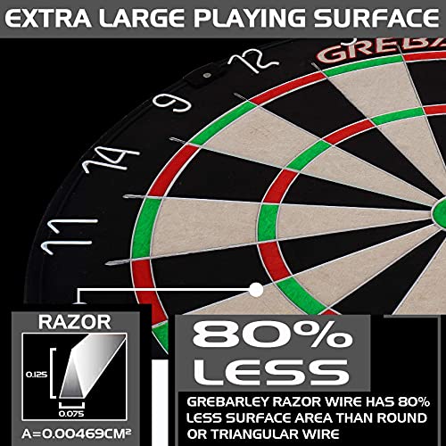 Dartboard Dartscheibe Kork Dartscheibe mit Pfeilen Offizielles Steeldartscheibe Sisal Dartscheibe Steeldart Dartscheibe Set12 Dartpfeile Metallspitze für 4 Spieler,24 Flights, Rotierender (GS01) - Image 6