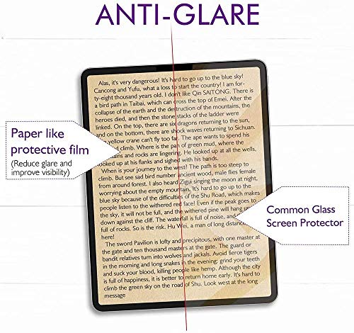 Image of OJOS Paper-Like Screen Protector Compatible with Apple iPad Pro 10.5 inch (2017 /2019), Matte Finish Film Anti Scratch,Bubble Free Anti-Glare (Clear Matte)