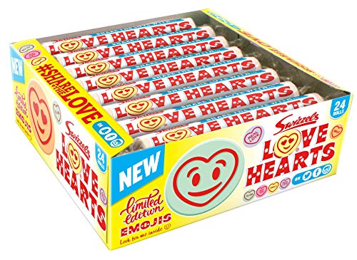 Swizzels Matlow Giant Love Hearts fruta 39G pack x3