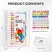 QFOUR 96 Colors Acrylic Markers, 48 PCS Acrylic Paint Markers, Dual-Color Brush Tip Paint Pens for Rock Painting, Fabric, Plastic
