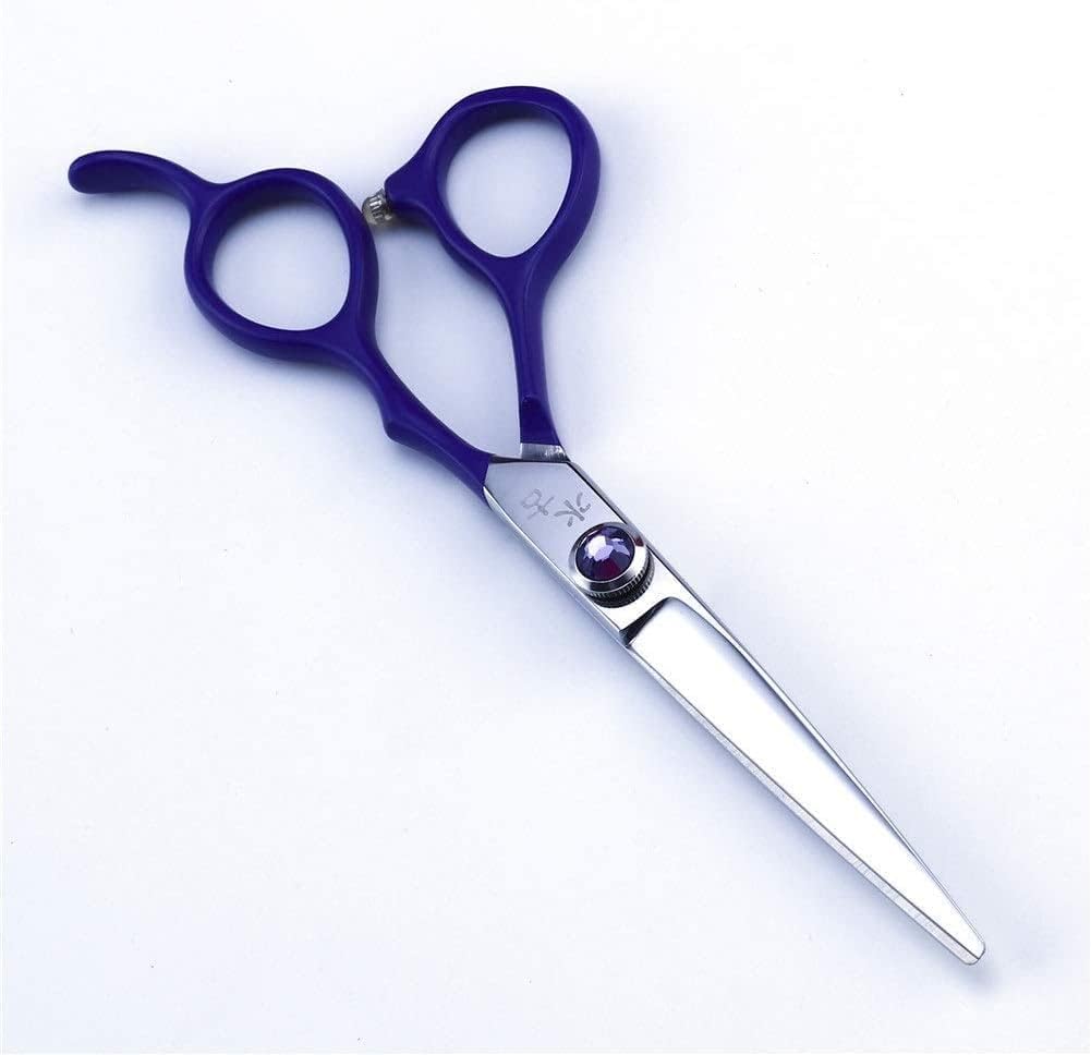 Hairdressing Scissors Haircut Tool Kit Sharp Stainless Steel Barber Scissors Combination Set for Barber Shop,Salon and Home Use 6.0 Inches Purple