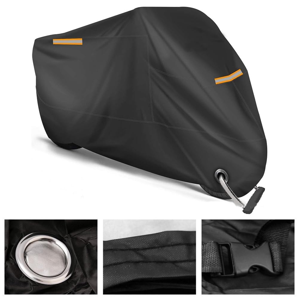Funda para Moto para BMW R1250GS ADV R1200GS LC ADV, Cubierta de Motocicleta Protectora al Aire Libre a Prueba de Polvo Sol Lluvia Viento Nieve con Tiras Reflectantes