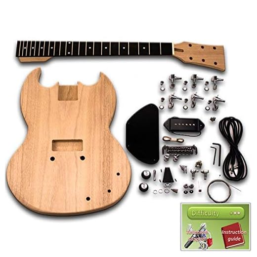 Kit de guitarra DIY - SG Junior, ébano