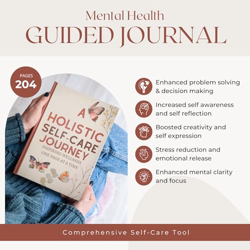 Holistic Self Care Journal for Women & Men-Inspiring Wellness One Page at a Time- 5-minute Journal- Mental Health Guided Journal-Shadow Work, Self-Love, Affirmations- Coloring Book, Daily Planner - Image 3