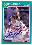 Steve Balboni autographed baseball card (New York Yankees) 1991 Score #159 - Autographed Baseball Cards
