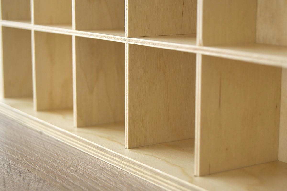 Bluetone Acoustics QRD 2D Diffuseur Acoustique en Bois Naturel - Panneaux Acoustiques Professionnels, Traitement Acoustique de la Maison et du Studio