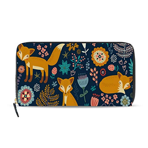 Portefeuille femme en cuir grand format zippé et très sécurisé