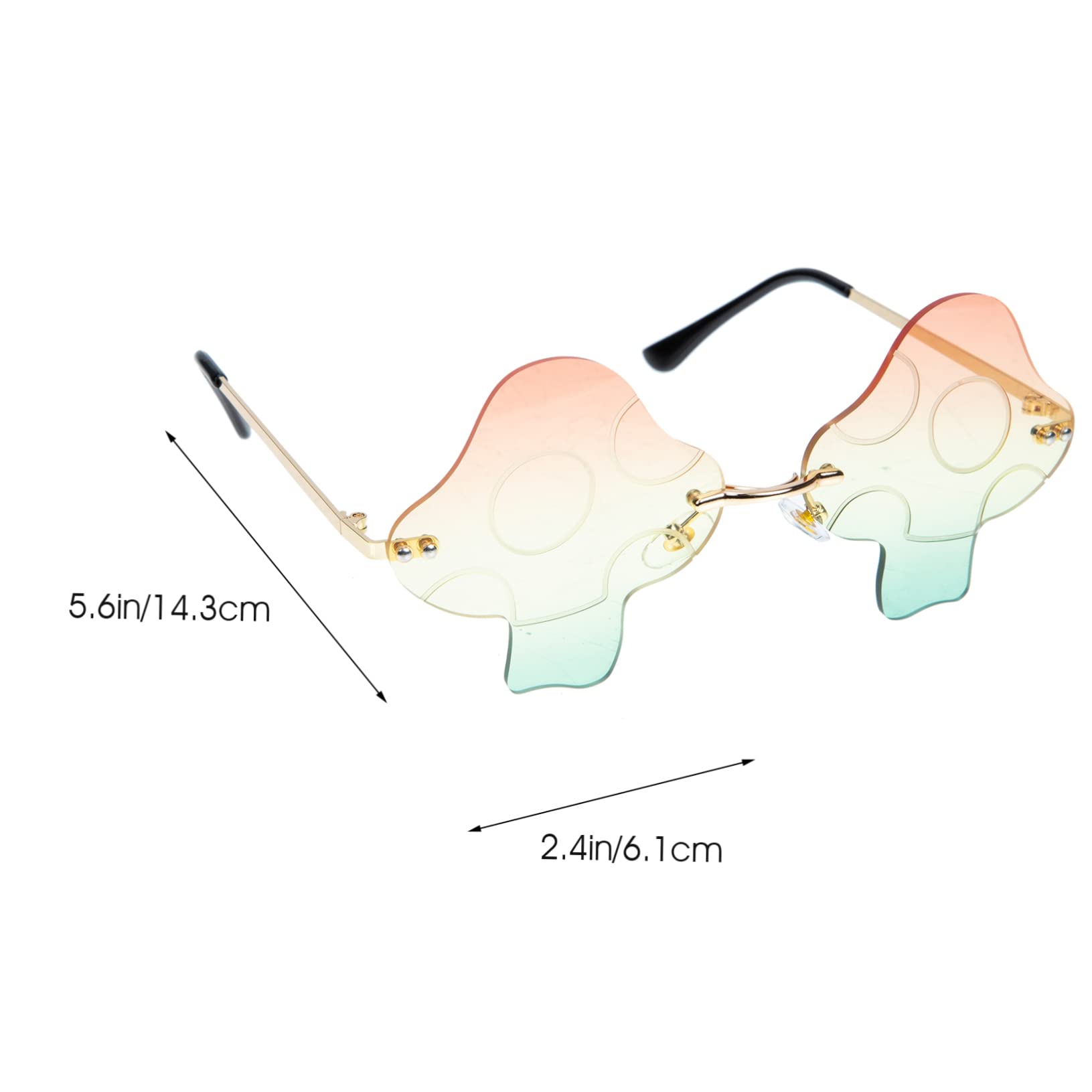 NOLITOY Rimless Glasses Unique Mens Sunglasses for Men Polarized Sunglasses Fashion Eyewear