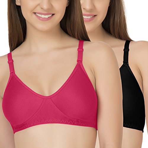 Image of Tweens - Non Padded Cotton Rich Bra - Concealer Side Shaper - Cotton Rich Fabric - Full Coverage, Multiway Straps, Wirefree, Seamless T-Shirt Bra