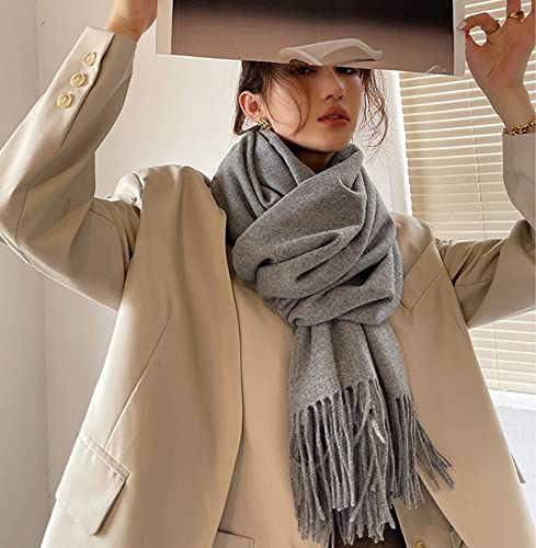 Metico Minaki ストール 大判 厚手 無地 秋冬 レディース マフラー カシミヤタッチ ウールタッチ グリーン ショール 大判ストール 黒 かわいい 男女兼用 防寒 おしゃれ の商品画像 3