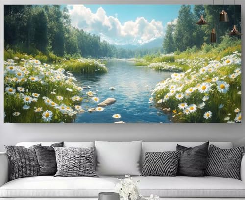 Peinture Diamant Fleurs et Forêt 50x150 | Créez Votre Propre Tableau Scintillant
