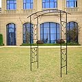 Better Garden Steel Garden Arch, 6'10" High x 4'11" Wide, Garden Arbor for Various Climbing Plant, Outdoor Garden Lawn Backyard
