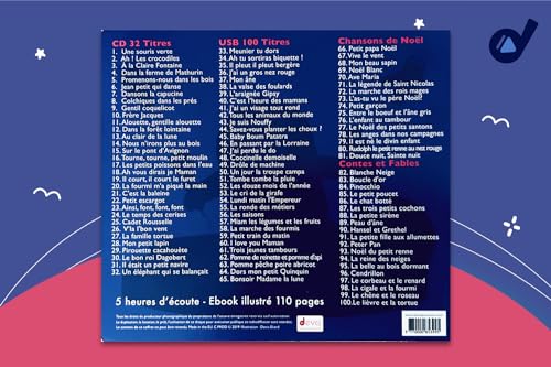 Comptines et chansons pour enfants avec Clé USB MP3 et ebook illustré-100 comptines & berceuses – vue 2