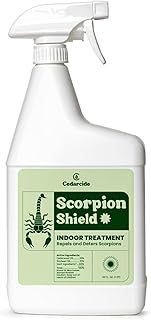 Cedarcide Scorpion Shield (Quart) Indoor Cedar Oil Pest Control Spray - Kills & Repels Scorpions and Other Pests Guaranteed - Pet Safe