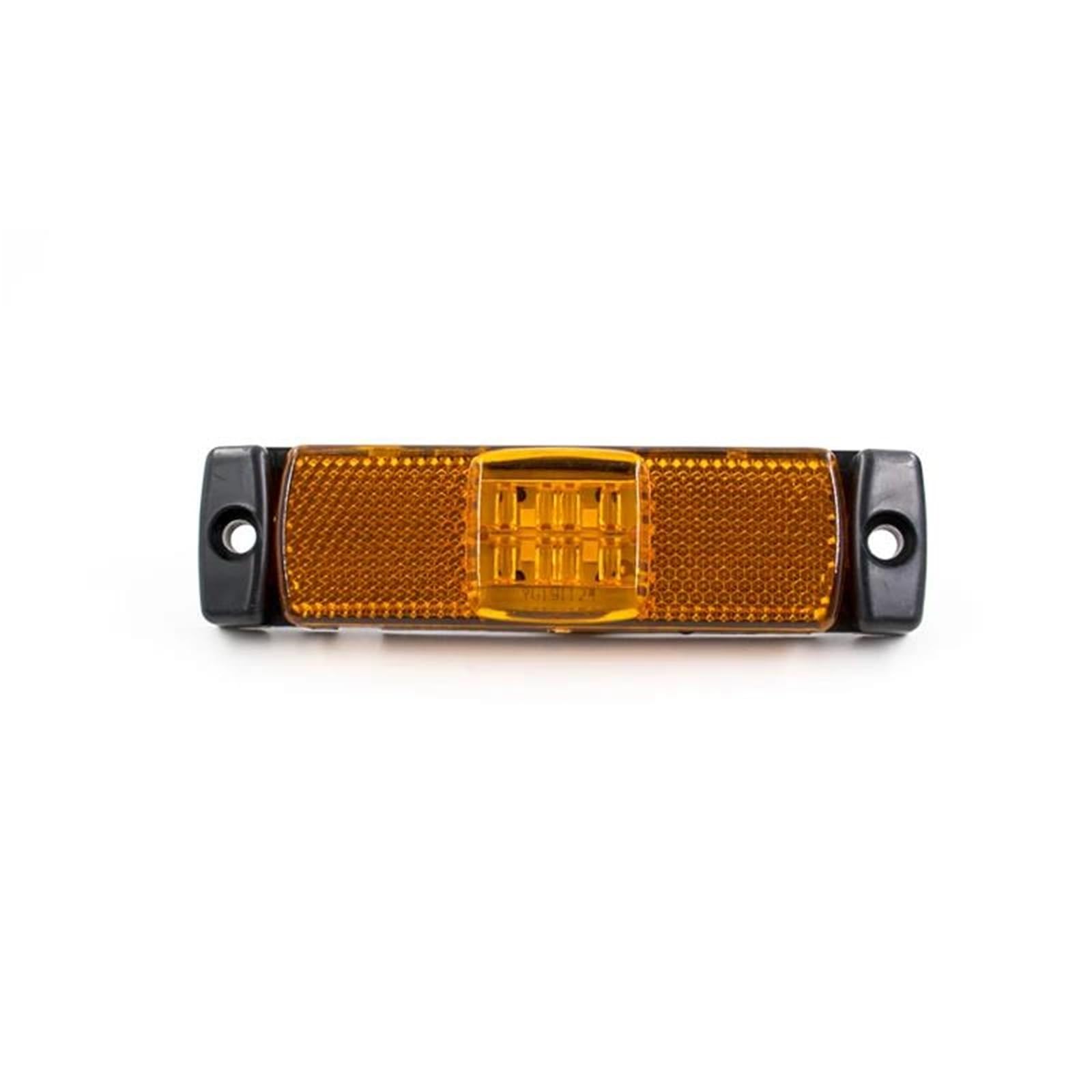 Para Ford Para Camión 10 Uds 12V 24V Luz De Posición Lateral De Camión Luces De Remolque Luces Reflectoras De Liquidación De Paletas Feu Clignotant Latéral(10x amber)