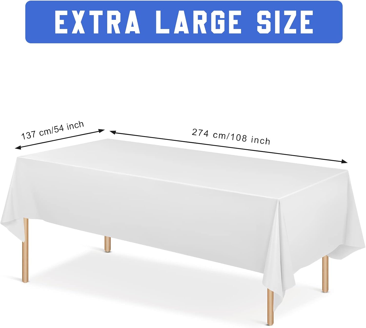 Moukeren 16 Pack Plastic Tablecloths Bulk 54 x 108 Inch Disposable Rectangle Table Covers Waterproof Party Table Cloths for Indoor or Outdoor Events Birthday Party Decor Supplies (Mixed Color)