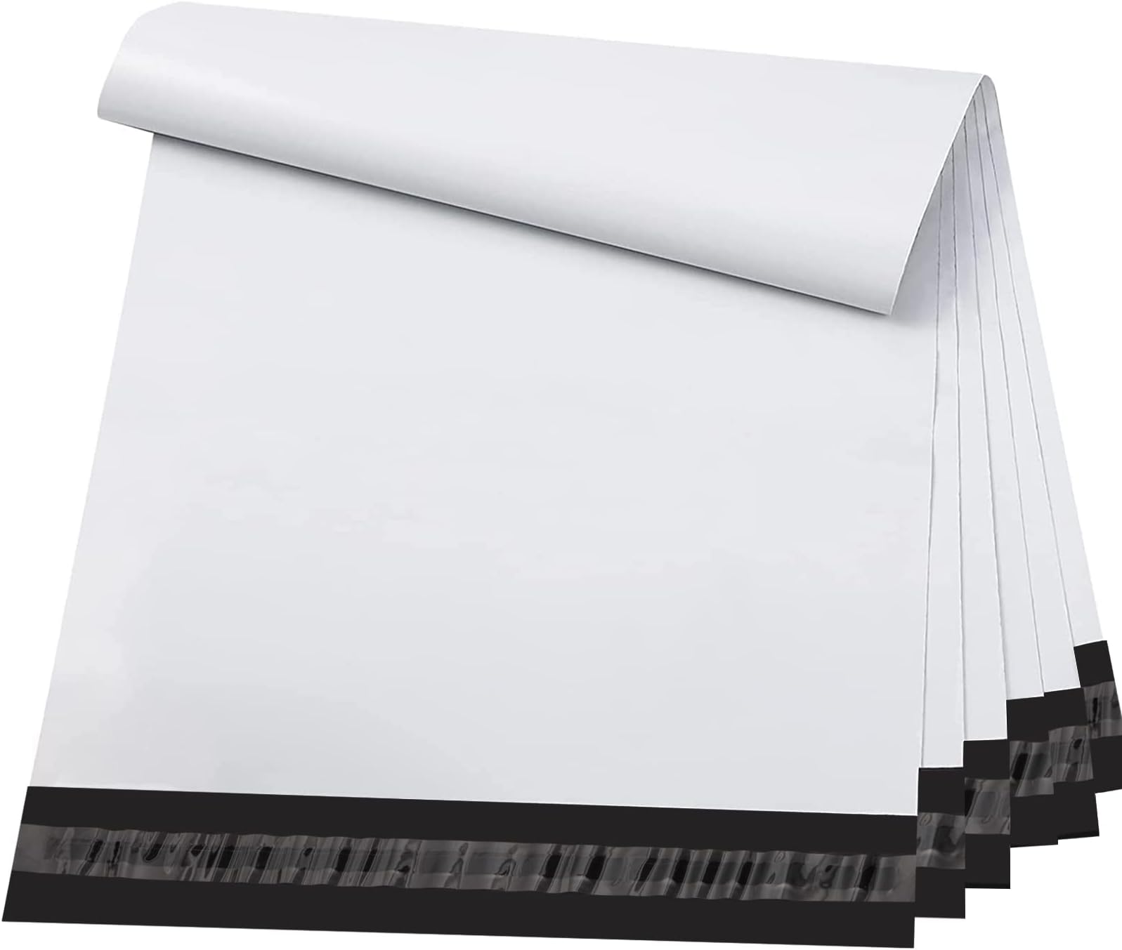 Metronic 200 Pcs 9 x 12 White Poly Mailer Envelopes Shipping Bags with Self Adhesive, Waterproof and Tear-Proof Postal