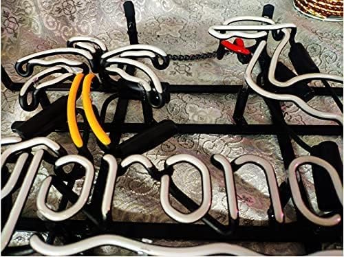 Miniatura 3 de Letrero de neón de cristal real Corona Marco de metal 42X32CM decoración Luz Cerveza Bar Pub Garaje