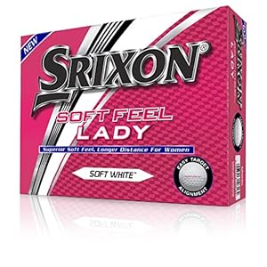 Srixon Soft Feel-Lady 6 (12) Bolas de Golf, Unisex Adulto, Blanco, Talla Unica