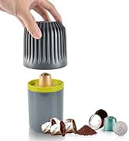 Vista 1 de Caja de reciclaje de cápsulas de café de aluminio – CAFEMASY Coffee Pods Recycler Box Tool para café molido separado y cápsulas de aluminio