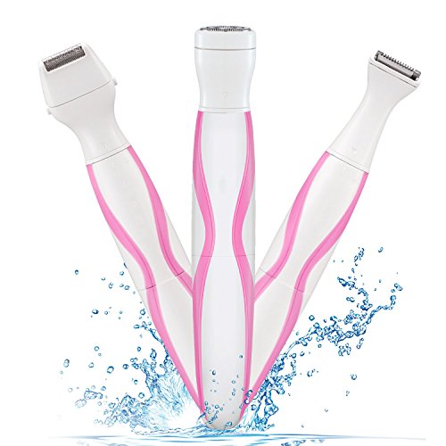 Adnanced Women Groomer kit, Bikini Trimmer/Facial hair removal for women/foil shaver/,Bikini Razor Wet/Dry,Ladies electric shaver for Face/Bikini Area/Armpit