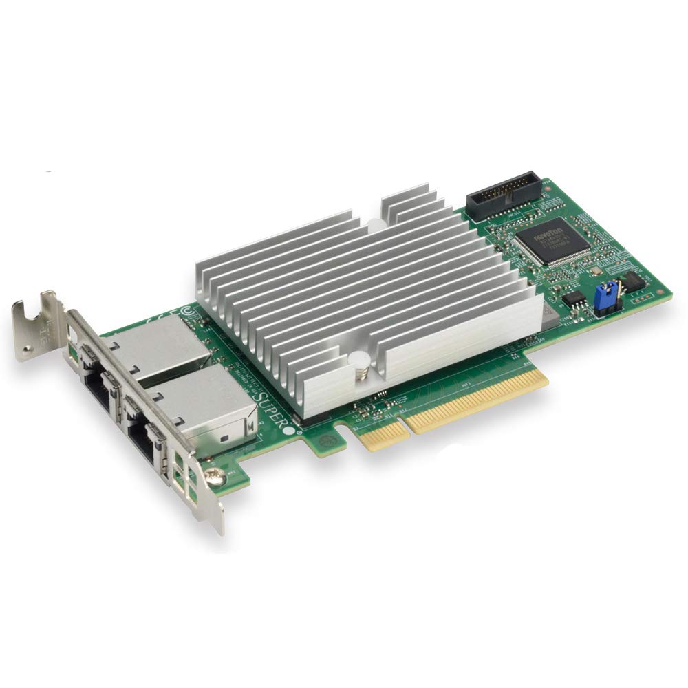 新品 ネットワークカードSuperMicro デュアルポート 10Gbase-T Supermicro AOC-STG-b2T Review Broadcom Dual 10Gbase-T NIC