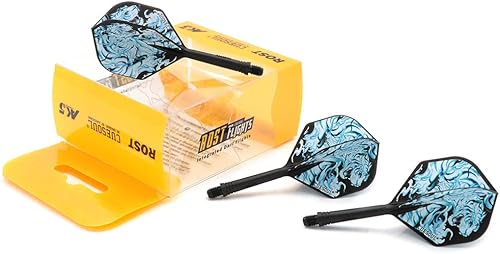 Miniatura 6 de CUESOUL Eje de dardos y vuelos integrados con cuatro símbolos mitológicos Design-Size M 1.102 in