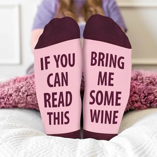 Image of VICRAZY Wine Gifts for Men, Women - Funny Socks - Gifts for Lovers - Stuff, Stocking Stuffers