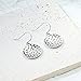 Sterling Silver Earrings, Hypoallergenic Handmade Earrings, 18mm Disc Dangle Earrings, Circle Earrings for Women, Drop Earrings Fashion Trendy