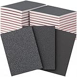 EffektWerk - Schleifpapier - 20 Stück Nass- / Trockenschwämme - Mit Schaumrücken, Verschiedene Körnungen Schleifpads - Autolack Reparatur, Metall Polieren, Holzarbeiten