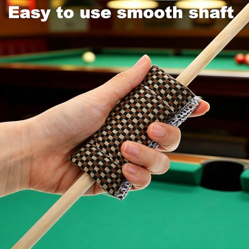 Sorcristy 2-Pack Billiard Cue Slicker, Pool Cue Accessories Professional Shaft Cleaner Snooker Cleaning Cloth Pool Stick Slicker for Billiards Accessories