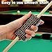 Sorcristy 2-Pack Billiard Cue Slicker, Professional Shaft Cleaner Snooker Cleaning Cloth Pool Stick Cue Slicker for Billiards Accessories