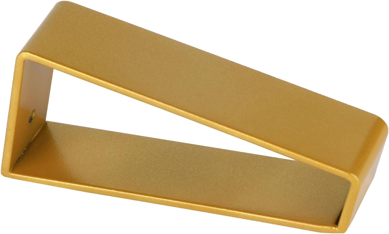 Osring 8 Inch Trapezoid Furniture Legs 4pcs, Solid Steel Furniture Hairpin Leg for Side Table, TV Stand and Cabinet, Gold