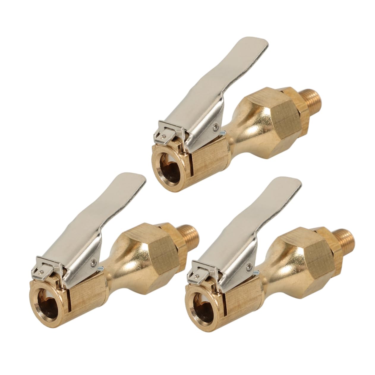 Mikinona Copper Material Tire Chuck Clip Air Chuck Professional Air Inflator for Cars Bicycles