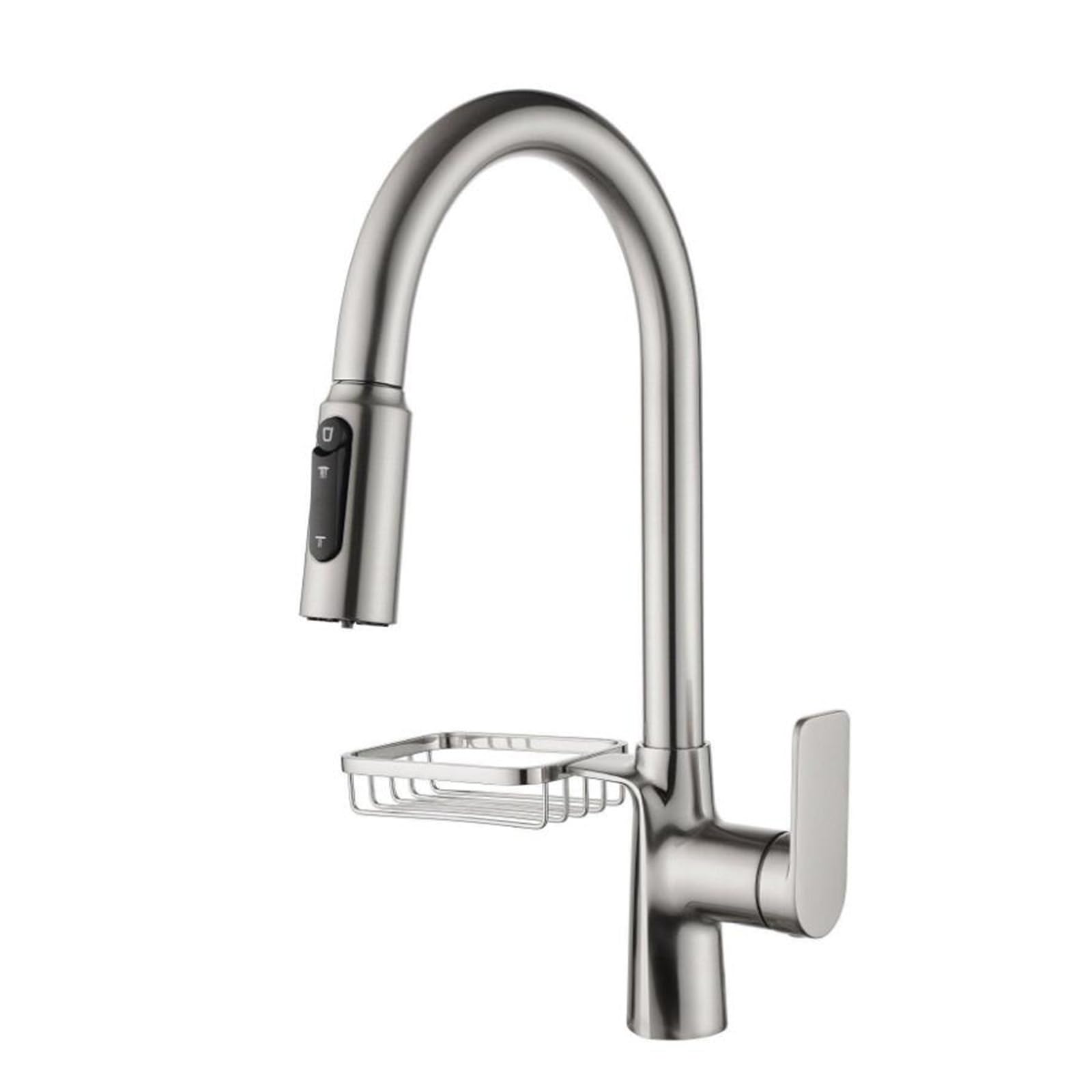 Robinet de cuisine extensible anti-éclaboussures en laiton rotatif