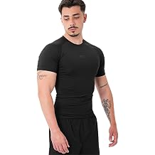 MuscleCloth Tech K sa Kollu T-Shirt Siyah