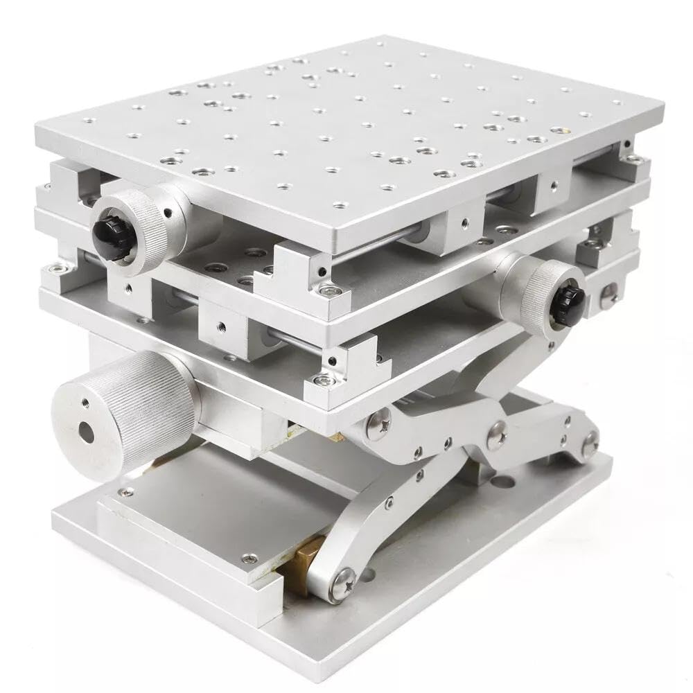 3-pozycyjny ruchomy stół roboczy, miniaturowa maszyna do znakowania ze stopu aluminium, przenośny 3-ruchomy stół roboczy 3D do laboratorium optycznego,