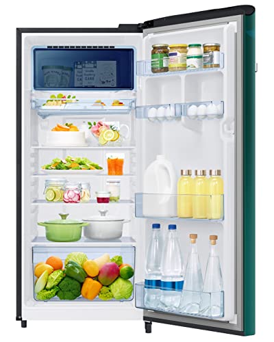 Image of Samsung 215L 4 Star Inverter Direct-Cool Single Door Digi-Touch Refrigerator Appliance (RR23C2E24NL /HL,Orange Blossom Green)