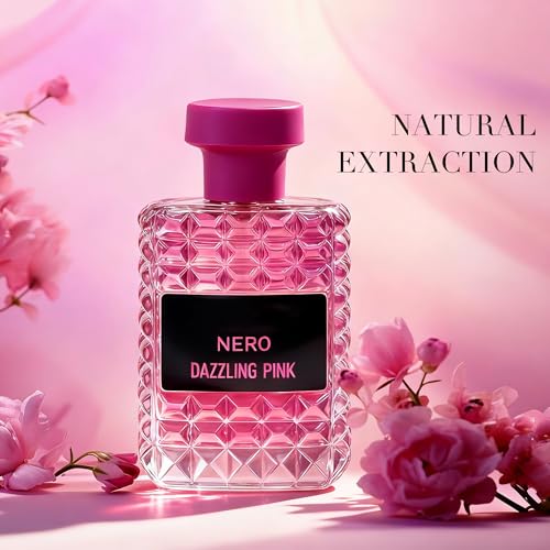 Image of AFLUXE VALENTINE-DAZZLING PINK EDP Perfume for Women, Grapefruit & Jasmine Scent, Long Lasting Floral Fragrance, Cologne for Daily Use, 3.4 Fl Oz