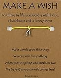 Charmed Greetings, Wish Bracelet, Wishbone Charm, Thoughtful Card