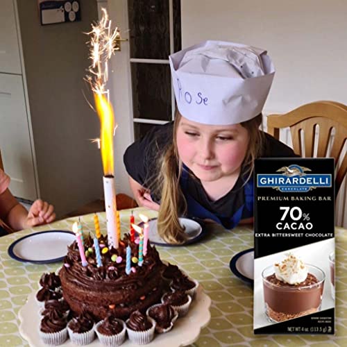 Ghiraredelli Premium Baking Bars Bundle For Pastries, Cookies, Mousses, Cupcakes, Cakes, And Other Sweets – Bundle Of 8 Chocolate Bars (16 Oz) Packed By Gold Labeled #TOP3