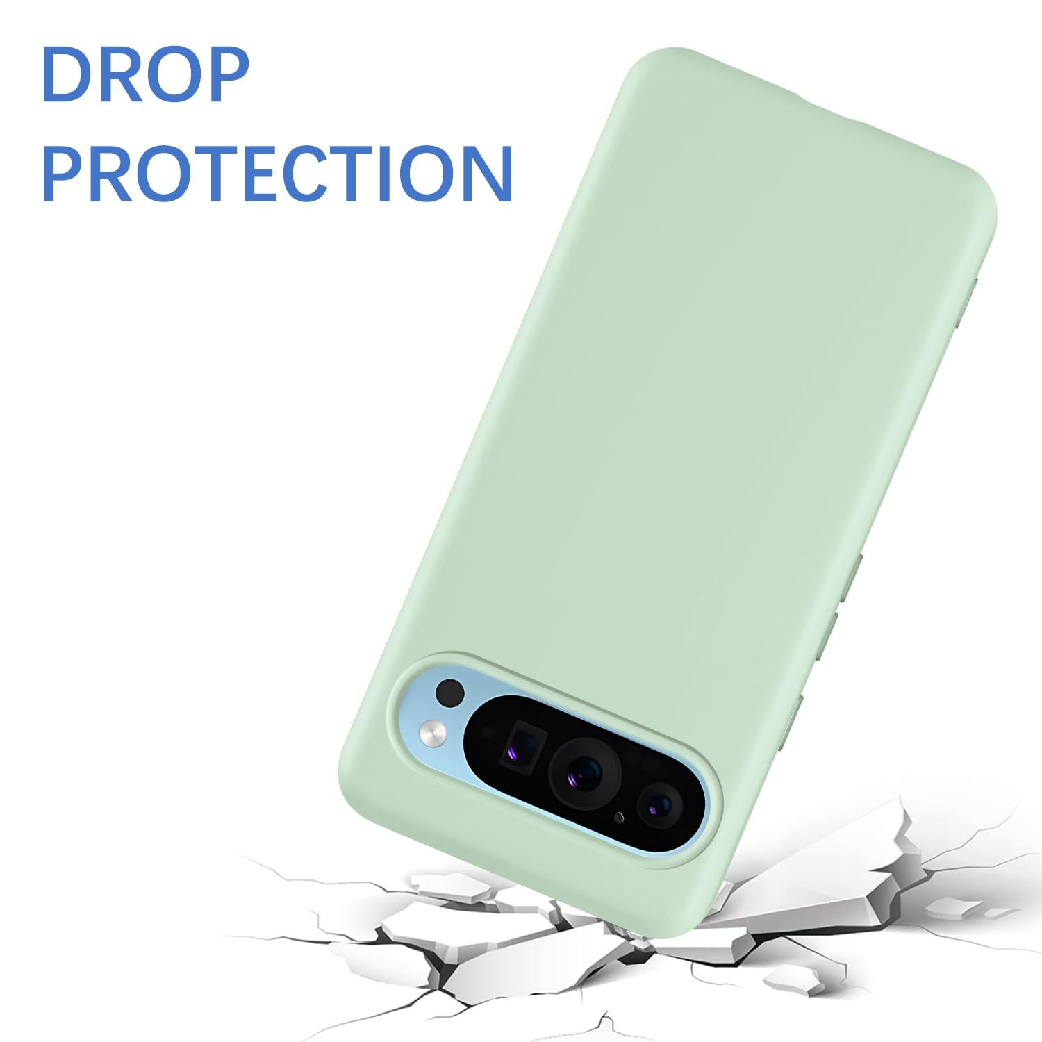 Tveinan Silicone Case for Google Pixel 9 / 9 Pro, Soft-Touch, Shockproof Dustproof Protective Phone Case - Image 3