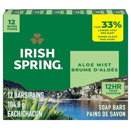 Image of Irish Spring Aloe Vera Moisturizing Bar Soap, 44.4 Oz