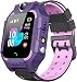 Produktbild Topchances Smart Watch für Jungen Mädchen, Smartwatch für Kinder, mit Videoanrufen, WiFi, Bluetooth, SOS, GPS, Wecker, Schritte, Kamera, Alternative zum Kindertelefon (Lila 1)