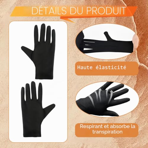 2 Paires Gants Coton Hydratants Respirants Soins Mains Seches Eczema – vue 4