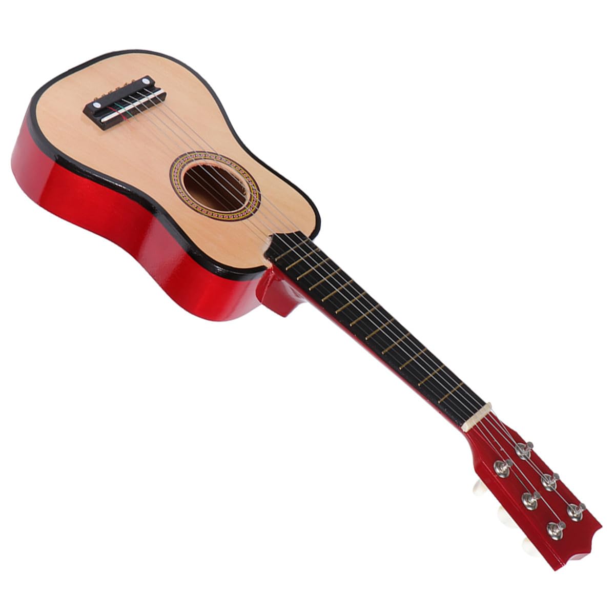 Chitarra Acustica Per Ragazzo Ragazza 21 Pollici, Strumento Musicale Ergonomico in Legno Finitura Atossica, Per Principianti e Regali, Chitarra Portatile Per Esercitarsi e Imparare a Suonare