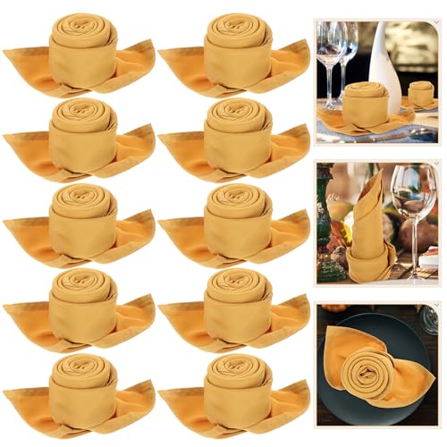 Serviettes de table polyester lavables et résistantes pliables pour restaurant - 4