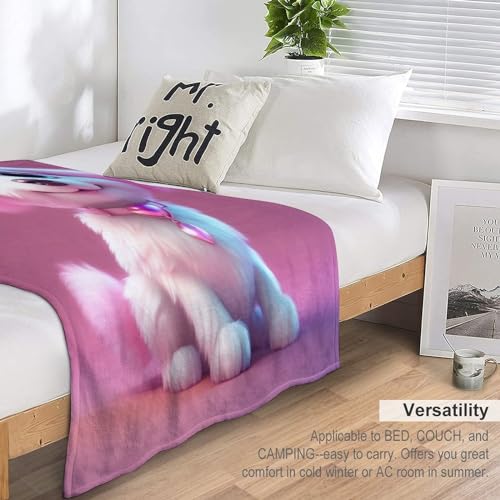 Couverture de flanelle motif chien mignon en molleton doux pour lit 150x200cm toutes saisons - 7