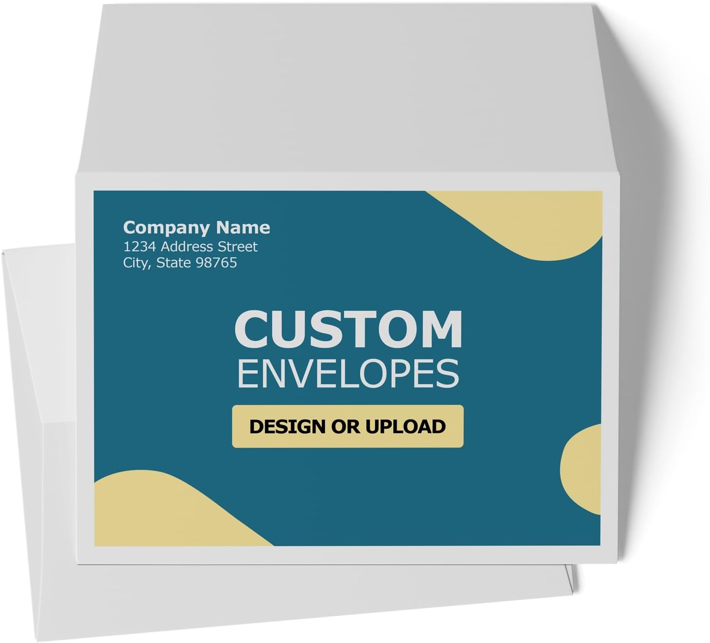 GotPrint Custom Envelopes 5x7 | White #A7 Envelope for Announcements, Invitations, Wedding, Postcards, Mailing | Personalize - Upload Design, Add Text or Logo | 5.25x7.25, 25Qty