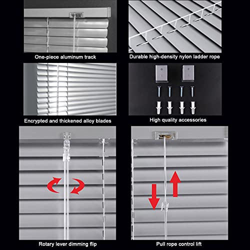 Persianas venecianas de aluminio impermeables y opacas para ventanas de cocina 7